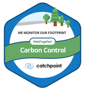 We monitor our carbon footprint